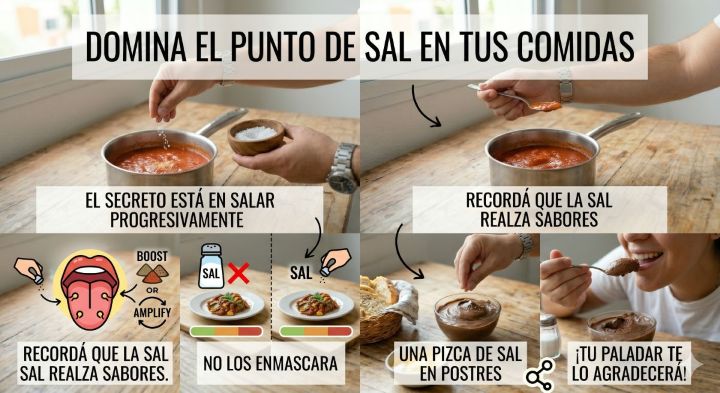 Imagen ilustrativa de: Domina el punto de sal en tus comidas
