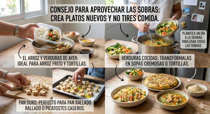Imagen ilustrativa de: Aprovecha las sobras de manera creativa